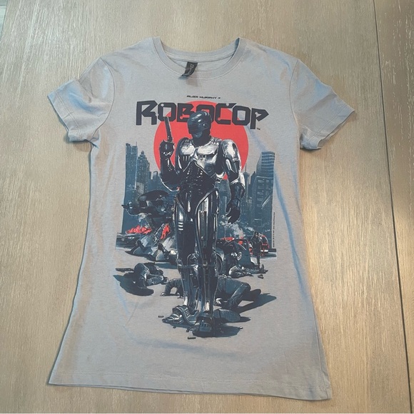 Alex Murphy’s Robocop movie action figure fitted women’s graphic t shirt Size L - Picture 2 of 12